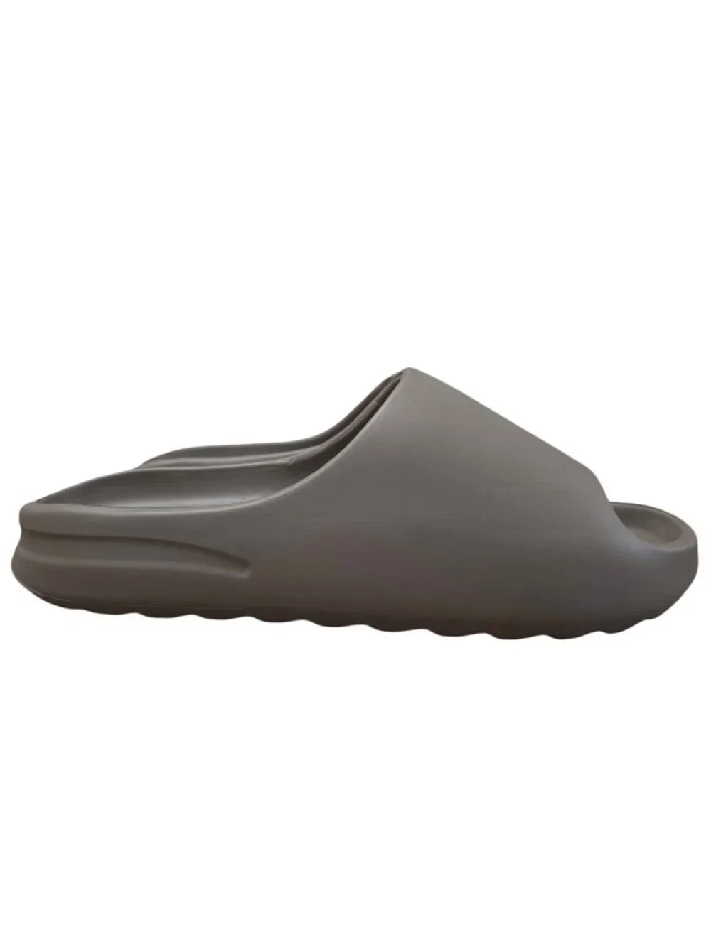 Foam Slides Gray Unisex Open Toe Slip On Sandals Lightweight Comfort Shoes.